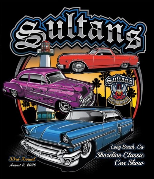 Sultans Shoreline Classic Car Show flyer August 2026